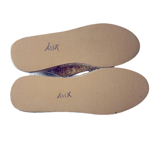 NewMichelle McDowell Kylie Gold Glitter Leopard Print Lace Up Shoes Size 7 - Picture 8 of 10